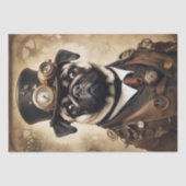 Pug Steam Punk Kronieken: Een ontkoppelingsavontuu Tissuepapier (Voorkant)