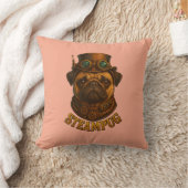 Pug Steampunk Kussen Vintage retro hond kunst (Deken)