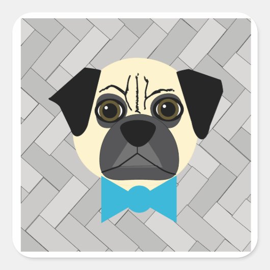 Pug Sticker (Voorkant)