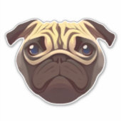 Pug Sticker (Voorkant)