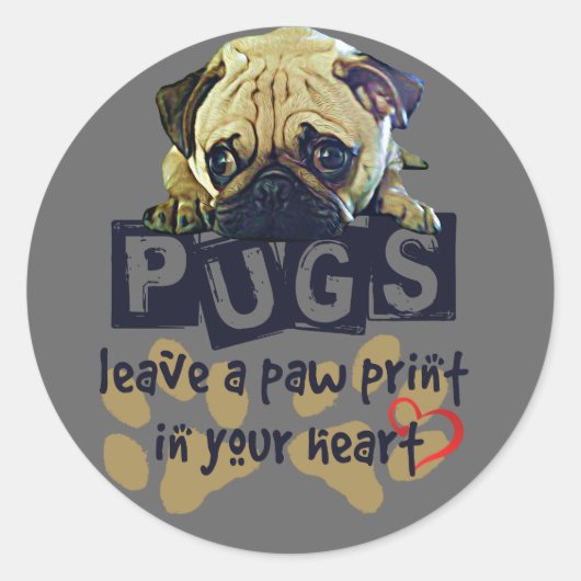 Pug Sticker (Voorkant)