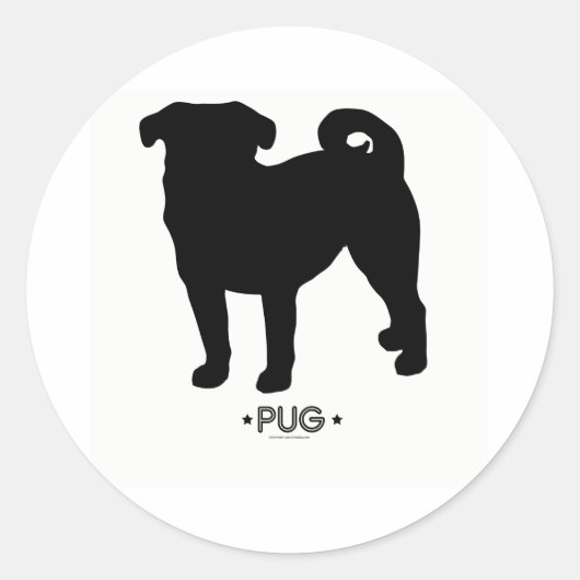 Pug Sticker (Voorkant)