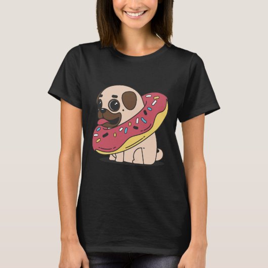 Pug sticker 160 t-shirt (Voorkant)