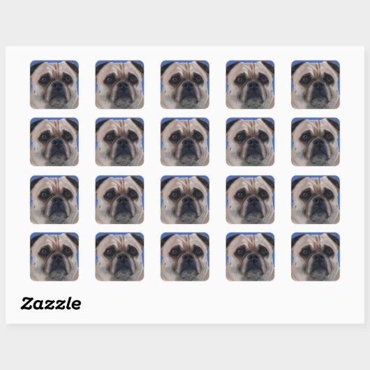 Pug stickers (Vel)