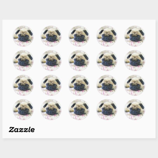 Pug stickers (Vel)