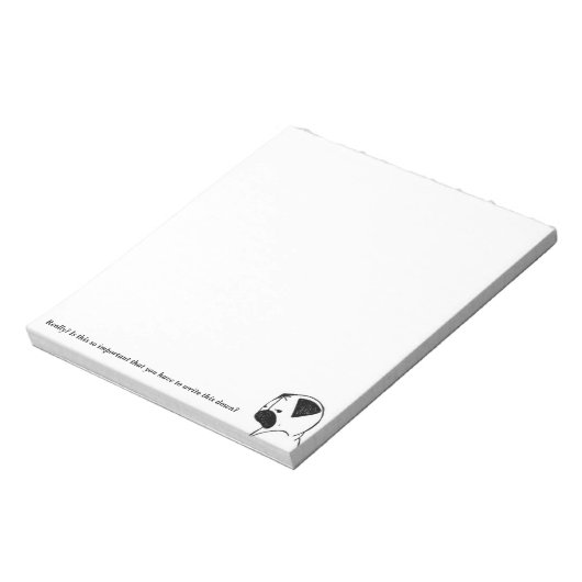 Pug Stink Eye Notitieblok (Linkerzijde)