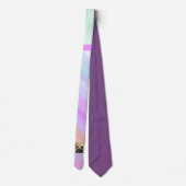 Pug strop roze stropdas (Achterkant)