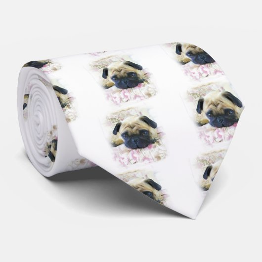 Pug Stropdas (Opgerold)