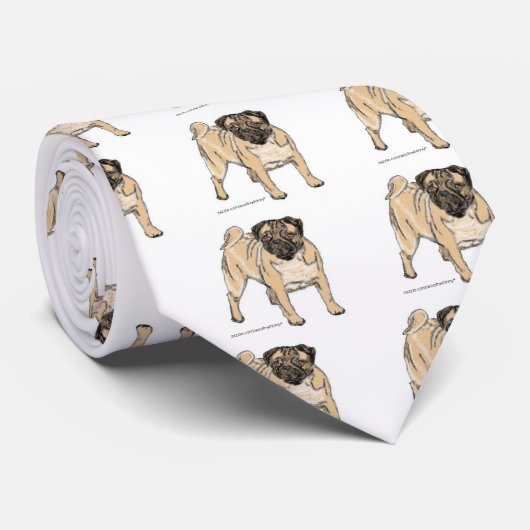 Pug Stropdas (Opgerold)