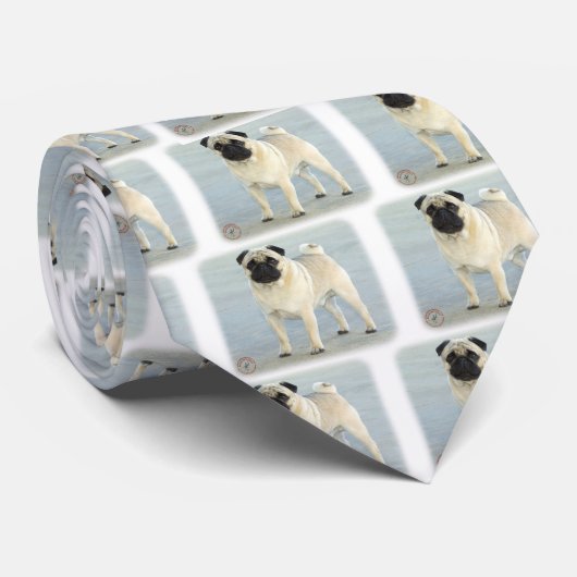 Pug Stropdas (Opgerold)
