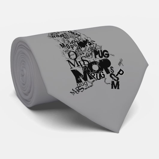 Pug Stropdas (Opgerold)