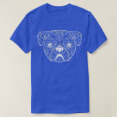 Pug Sugar Skull Day of the Dead Pug Hondenliefhebb T-shirt (Design voorkant)