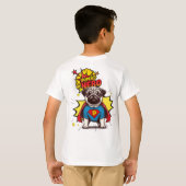 Pug Super Hero T-shirt (Achterkant volledig)