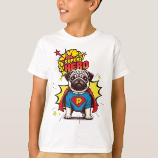 Pug Super Hero T-shirt