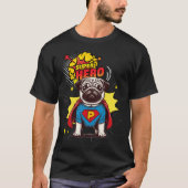 Pug Super Hero T-shirt (Voorkant)
