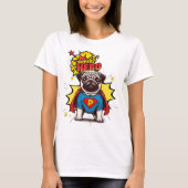Pug Super Hero T-shirt (Voorkant)