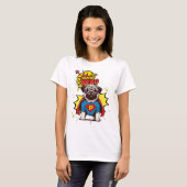Pug Super Hero T-shirt (Voorkant volledig)