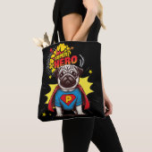 Pug Super Hero Tote Bag (Dichtbij)