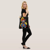 Pug Super Hero Tote Bag (Op model)