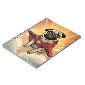 Pug Superhero Waar Paws en Machten Verenigen Notitieboek (Linkerzijde)