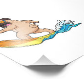 Pug surfplankglazen voor insecten foto afdruk (Hoek)