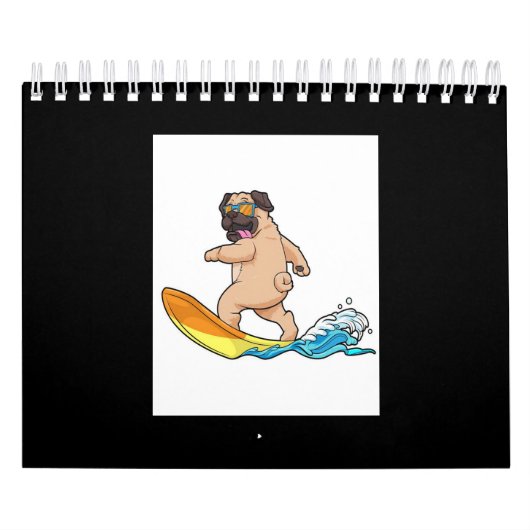 Pug surfplankglazen voor insecten kalender (Hoes)