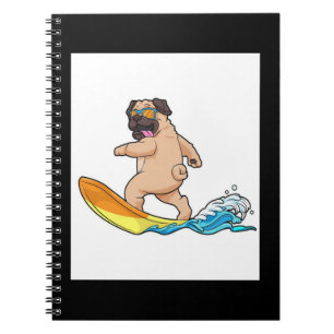 Pug surfplankglazen voor insecten notitieboek