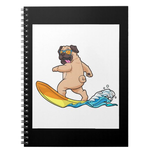 Pug surfplankglazen voor insecten notitieboek (Voorkant)