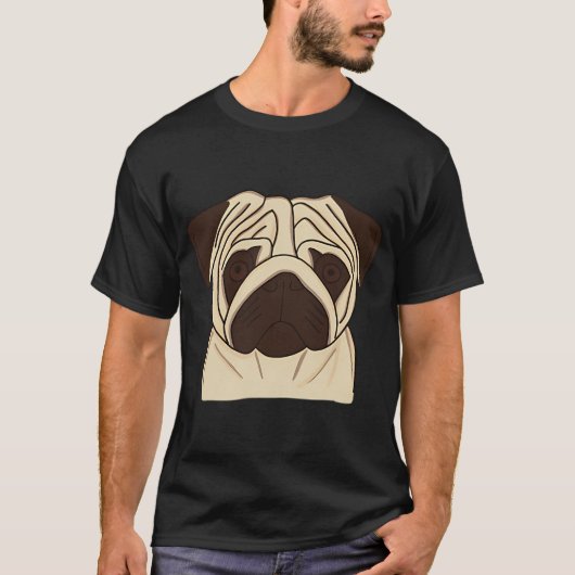 Pug T-shirt (Voorkant)