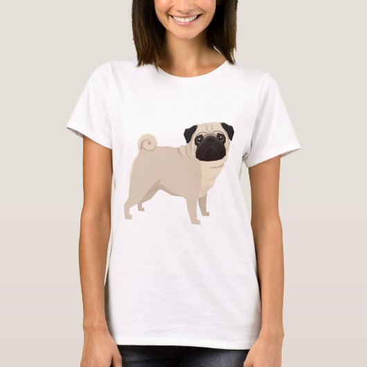 Pug T-shirt (Voorkant)