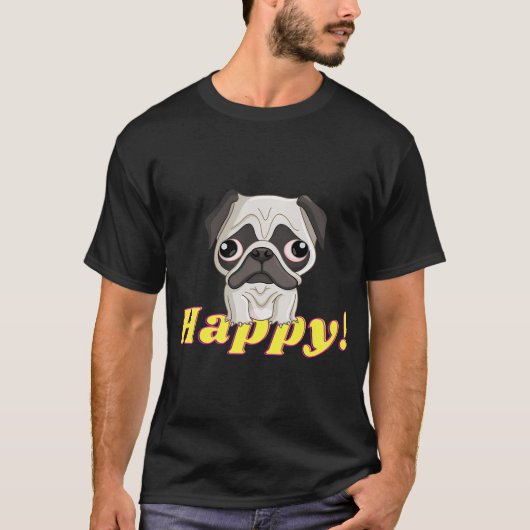 Pug T-shirt (Voorkant)