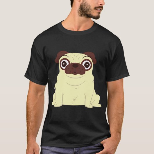 Pug T-shirt (Voorkant)