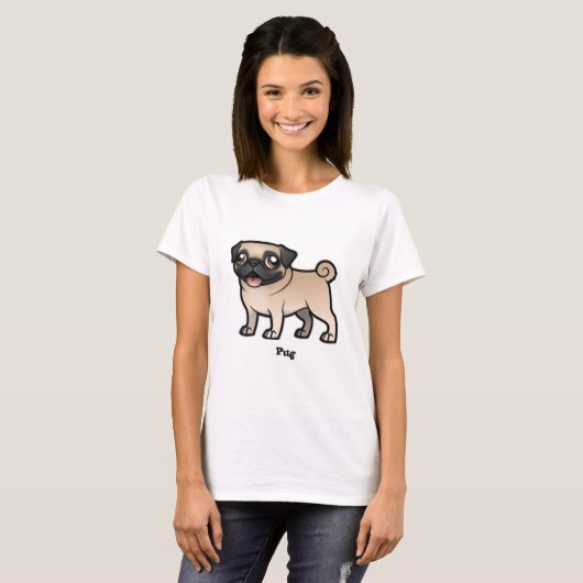 Pug T-shirt (Voorkant volledig)