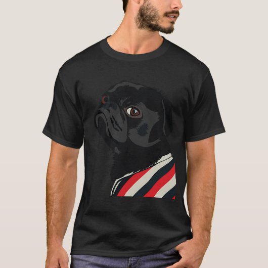 Pug T-shirt (Voorkant)