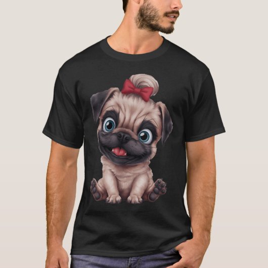 pug t-shirt (Voorkant)