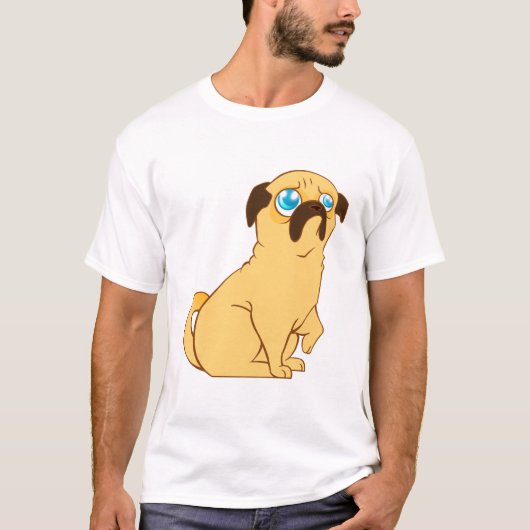 Pug T-shirt (Voorkant)