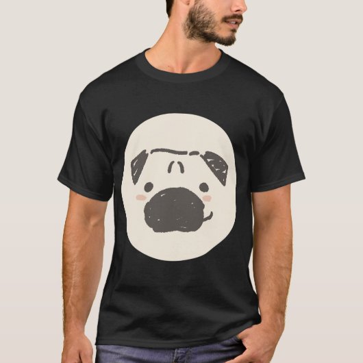 Pug T-shirt (Voorkant)