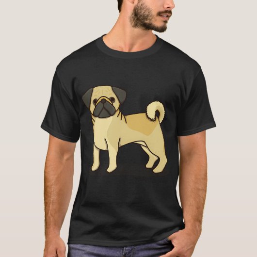 Pug T-shirt (Voorkant)