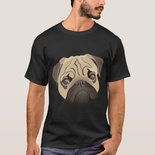 Pug T-shirt (Voorkant)