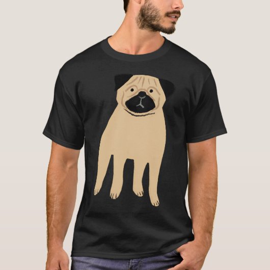 Pug T-shirt (Voorkant)