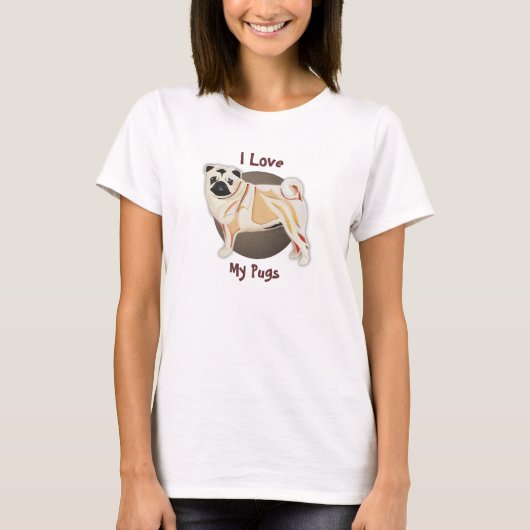 Pug T-Shirt (Voorkant)