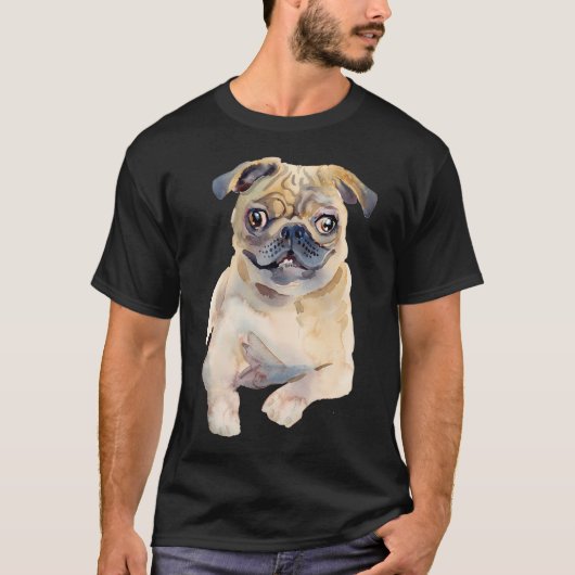 Pug T-shirt (Voorkant)