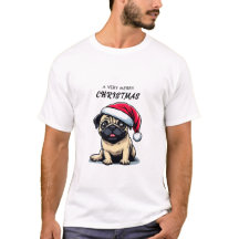 PUG T-SHIRT VOOR KERSTMIS