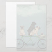 Pug Tandem Briefpapier (Voorkant / Achterkant)