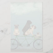 Pug Tandem Briefpapier (Voorkant)