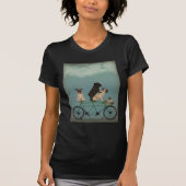 Pug Tandem T-shirt (Voorkant)