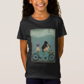 Pug Tandem T-shirt (Voorkant)