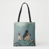 Pug Tandem Tote Bag (Voorkant)