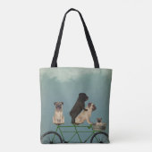 Pug Tandem Tote Bag (Achterkant)