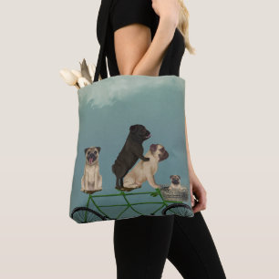 Pug Tandem Tote Bag